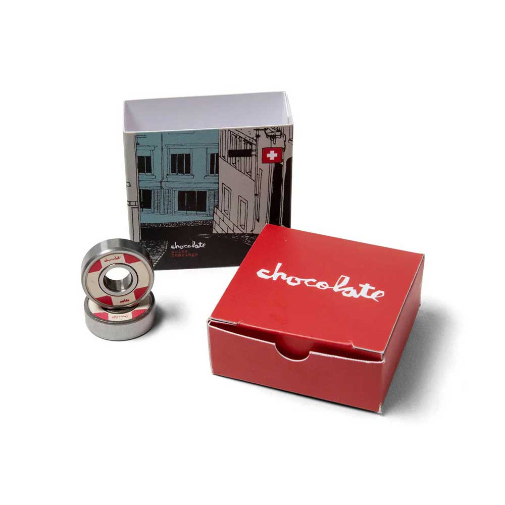 Chocolate Swiss Bearings (Red White)