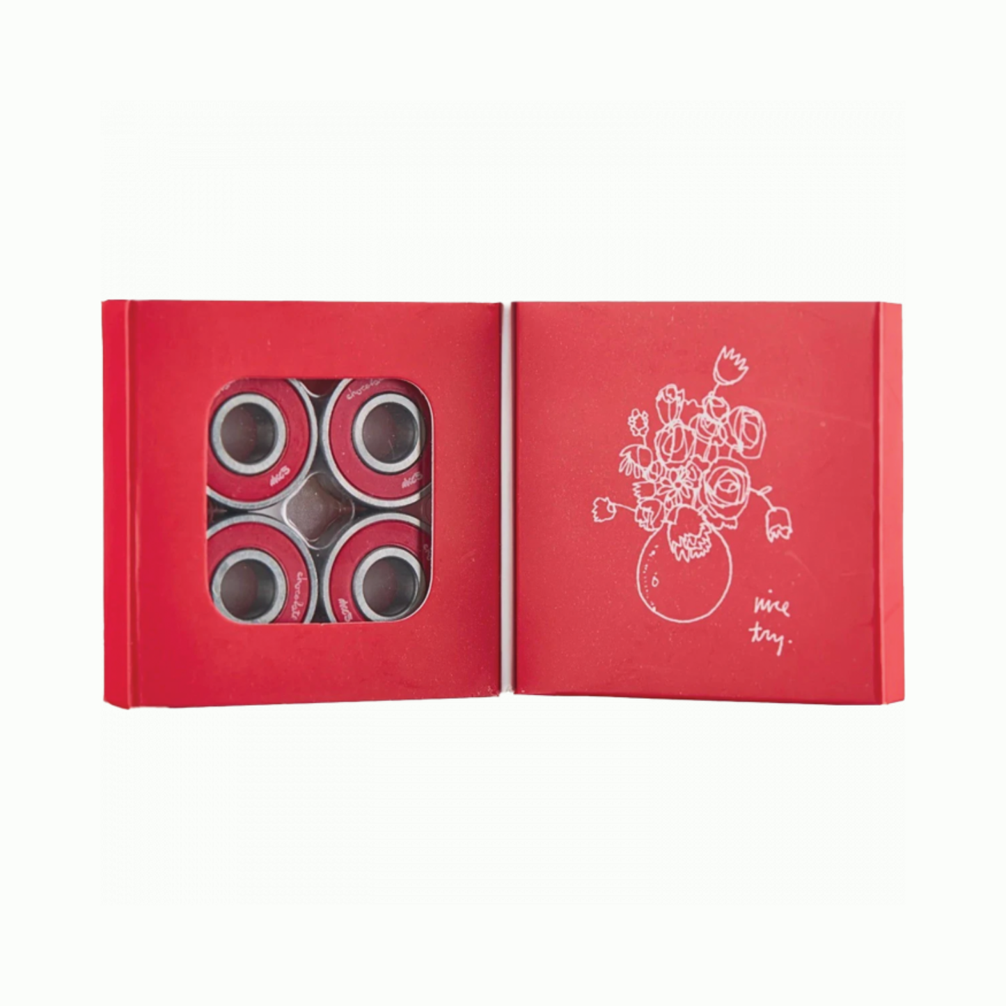Abec-5 Bearings (Red Sil)