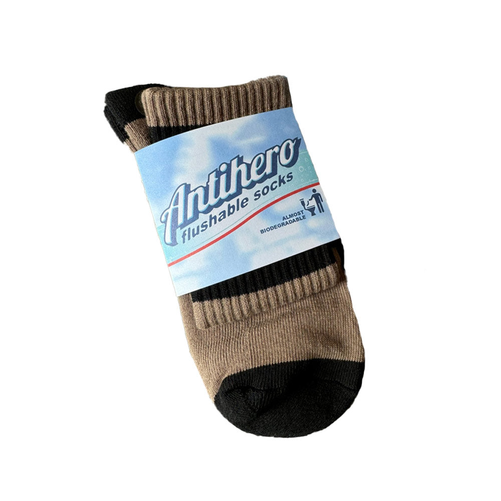 If Found Flushable Socks (Brown Black)