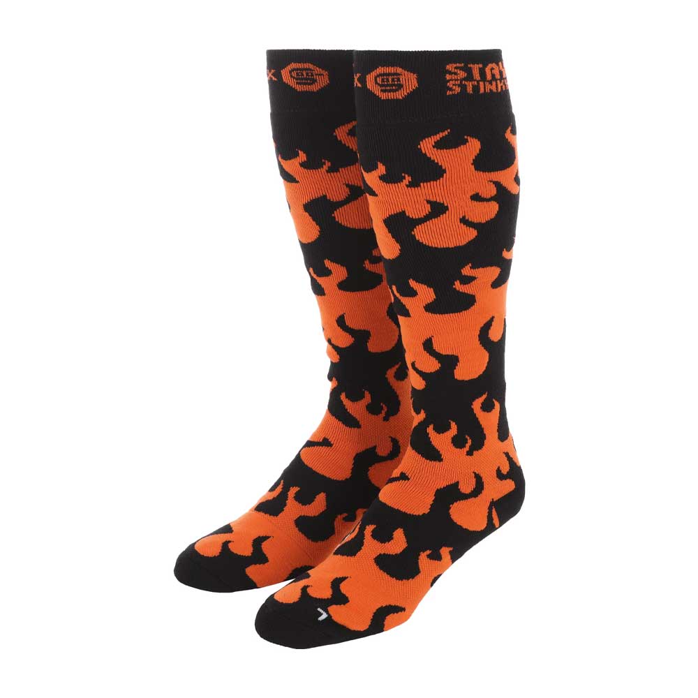 Flames Snowboard Socks