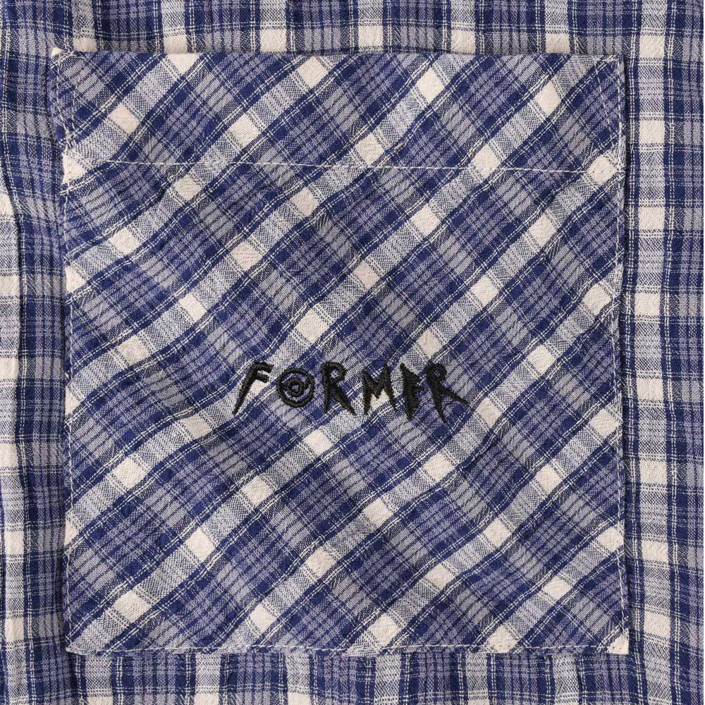 Manners Check SS Shirt (Vintage Navy)