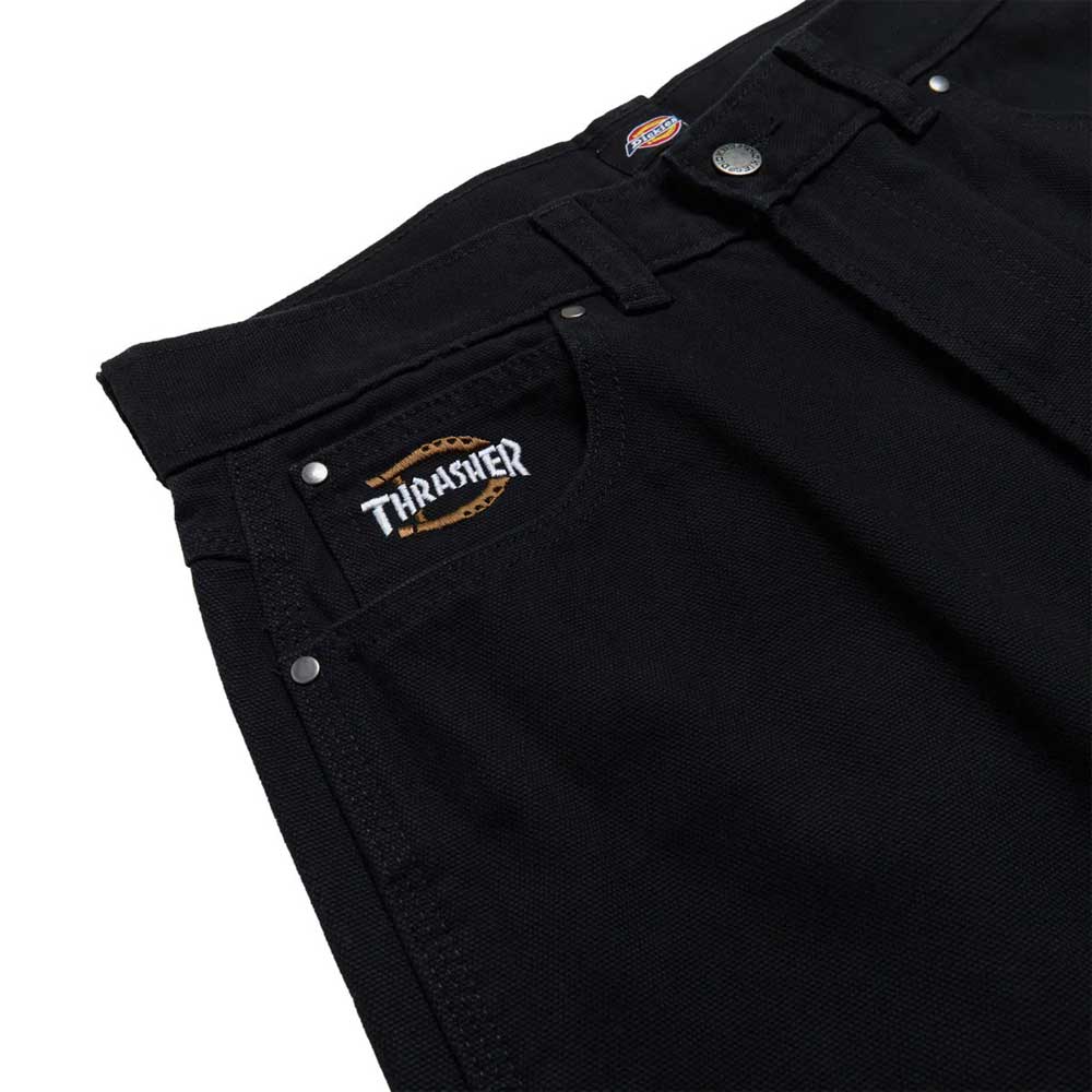 Thrasher x Dickies Woven Work Pant (Black)