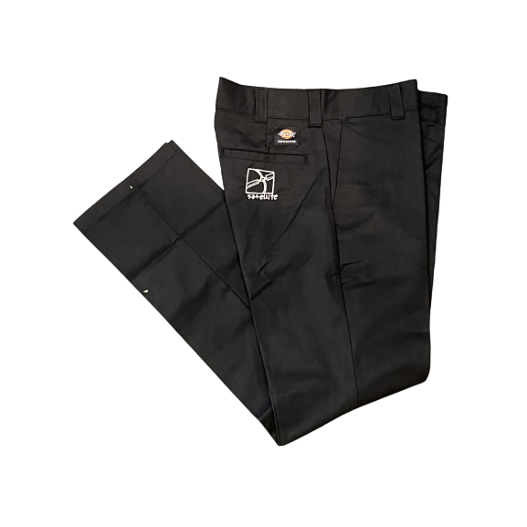 Slim Straight Tile Work Pant (Black)