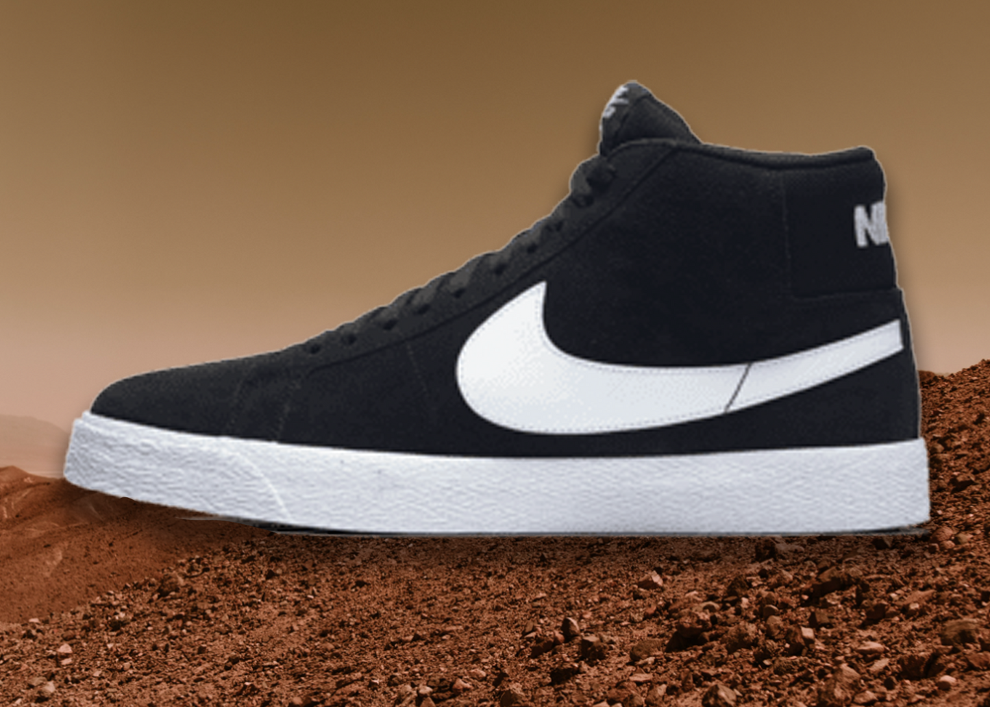 Zoom Blazer Mid (Black/White)