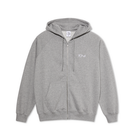 Default Zip Hoodie (Heather Grey)