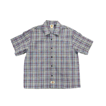 Woven Plaid Button Up Shirt