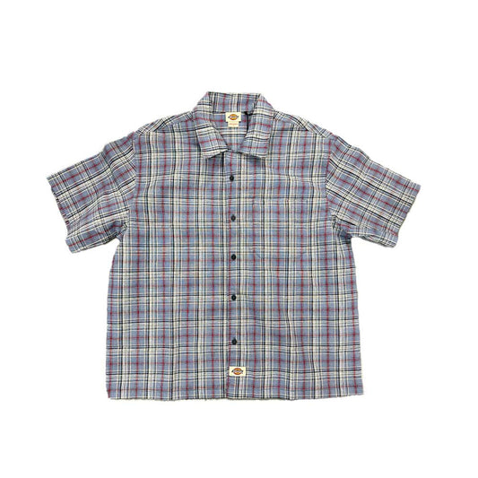 Woven Plaid Button Up Shirt