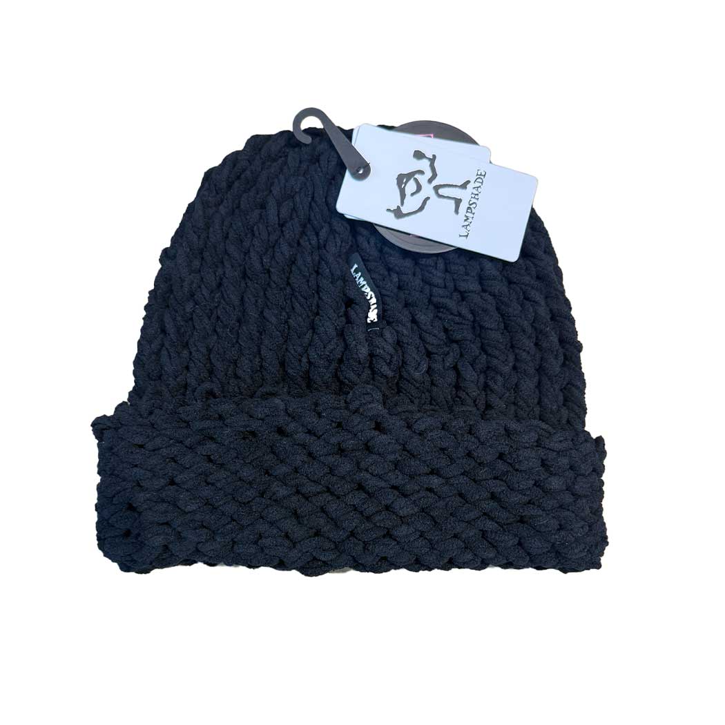 Lampshade Cuffed Beanie (Black)