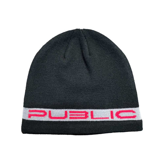 Stretch Logo Beanie (Black Red27)