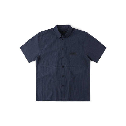 Vivian Check SS Shirt (Navy)