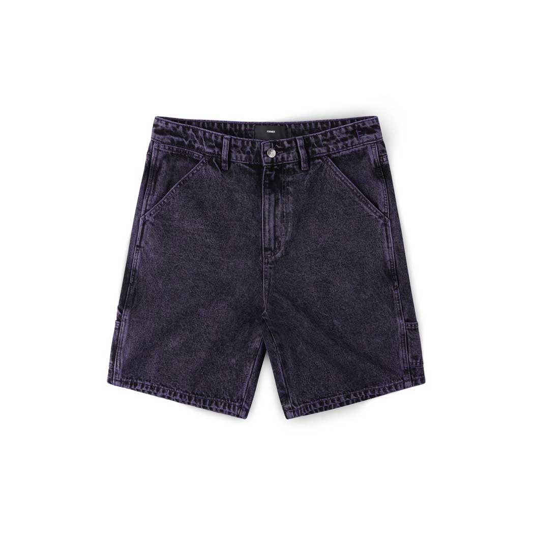 Distend Denim Walkshorts (Washed Purple)
