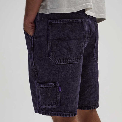 Distend Denim Walkshorts (Washed Purple)