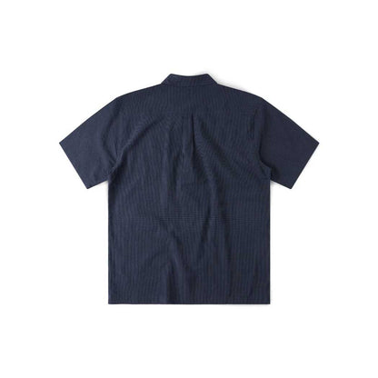 Vivian Check SS Shirt (Navy)