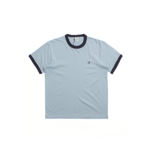 Ringer Tee (Light Blue Navy)