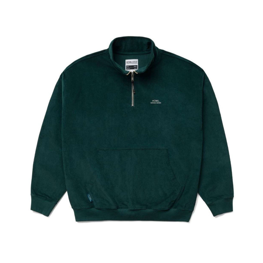 Corduroy Half Zip (Green)
