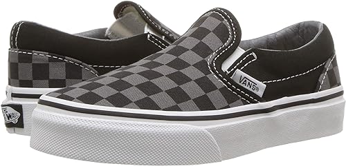 Kids Classic Slip-On (Black/Pewter Checkboard)