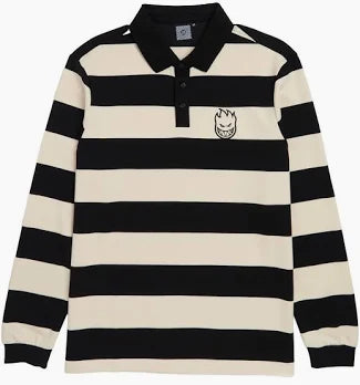 Big Head Rugby Polo (Off-White Black)