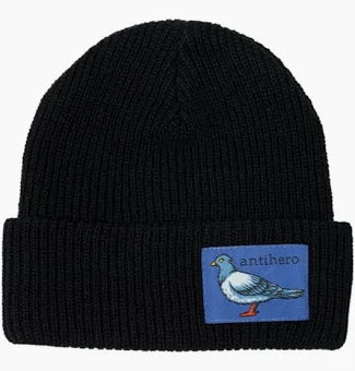 Lil Pigeon Cuff Beanie (Black)