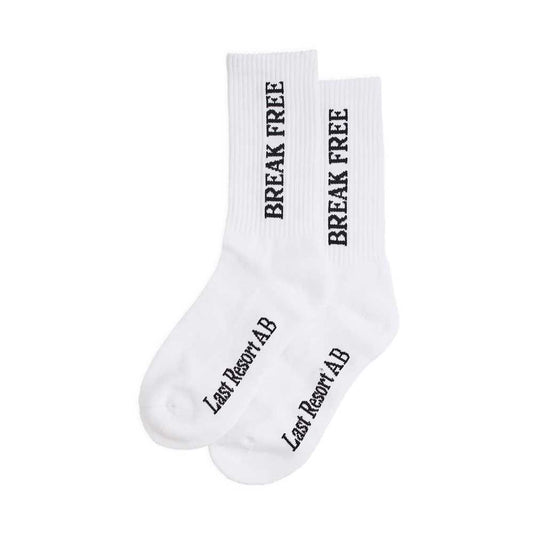 Break Free Crew Socks (White)
