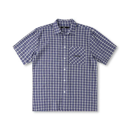 Manners Check SS Shirt (Vintage Navy)
