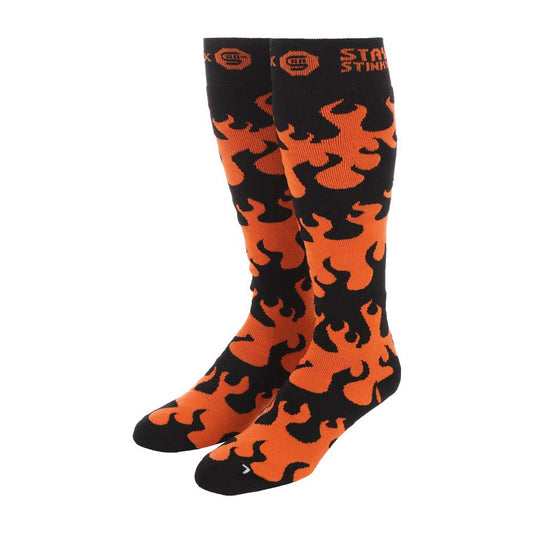 Flames Snowboard Socks