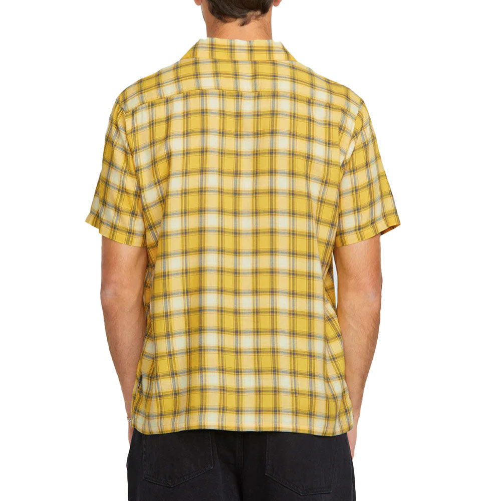 Stone Facet SS Button Up (Seedy Yellow)