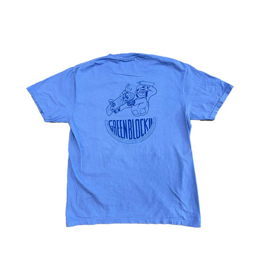 Greenblock Tonal Tee (Blue)