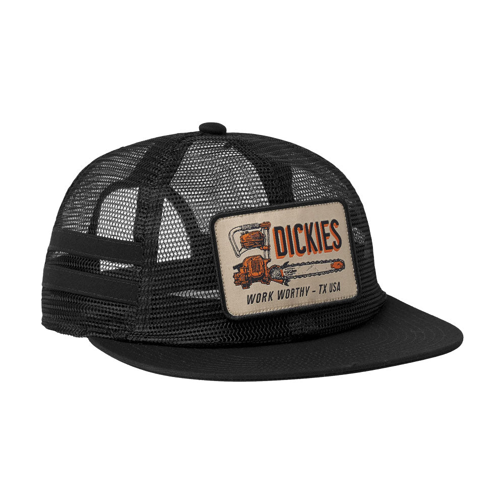 Woven Patch Full Mesh Hat
