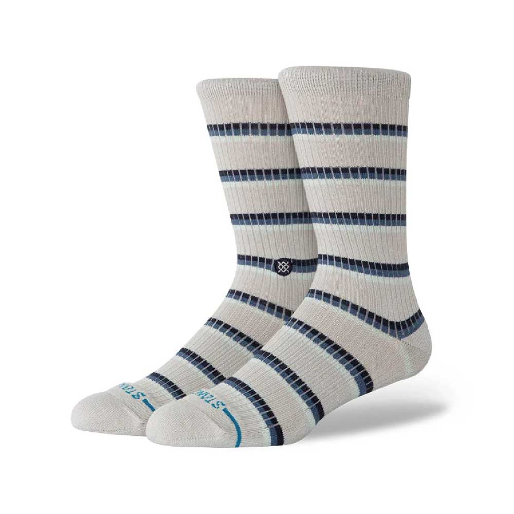 Multistripe Ribbed Crew Socks