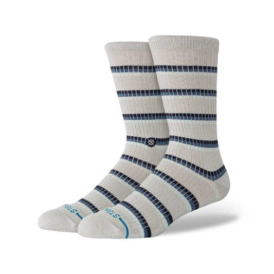 Multistripe Ribbed Crew Socks