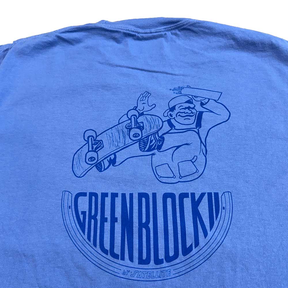 Greenblock Tonal Tee (Blue)