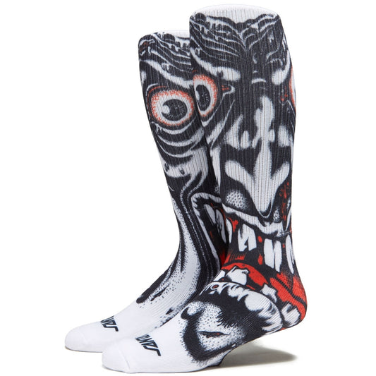 Roskopp Face Crew Socks (Black/White)