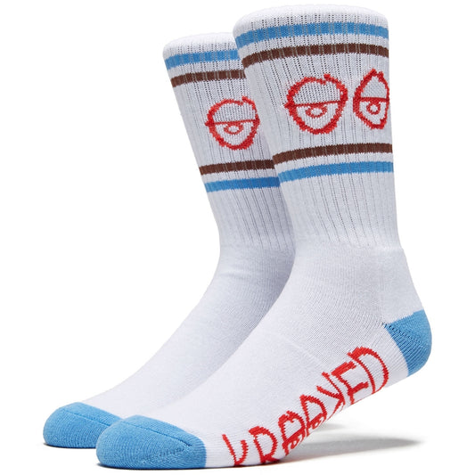 Eyes Socks (Grey/Blue)