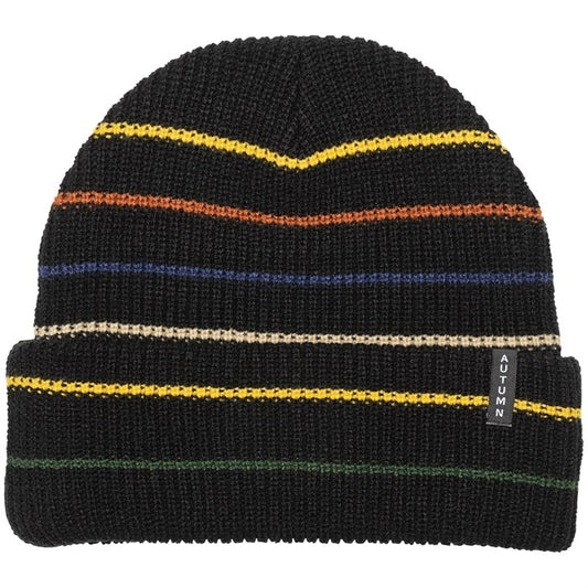 Multi Stripe Beanie (Black)