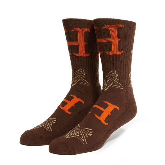 Thrasher Duality Sock (Chocolate)