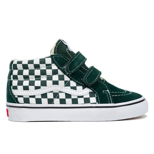 Kids Sk8 Mid Reissue V (Checkerboard Scarab/Black/White)