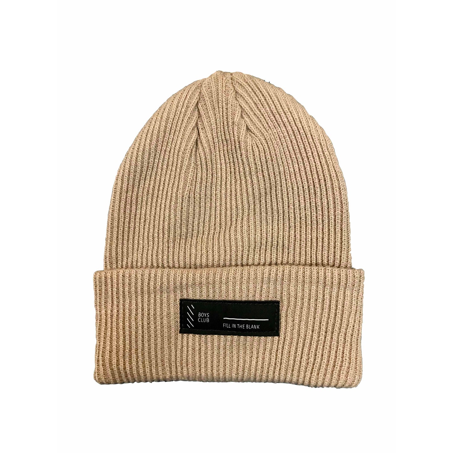 Fill In The Blank Beanie (Latte)